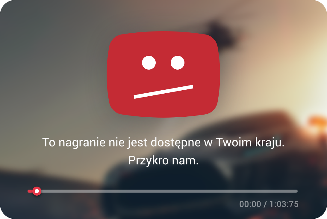 Zablokowane przez YouTube